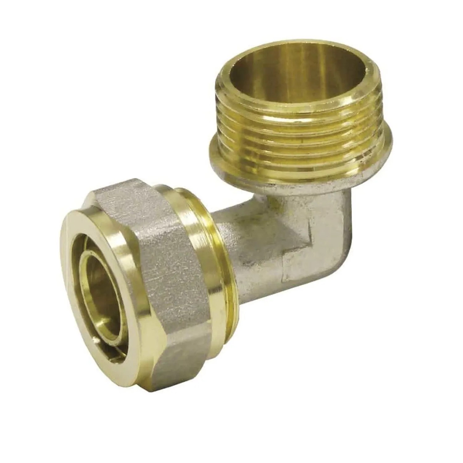 Boni-Shop Schraubfitting Winkel 32 X 3 - 3/4 AG Metall Gold