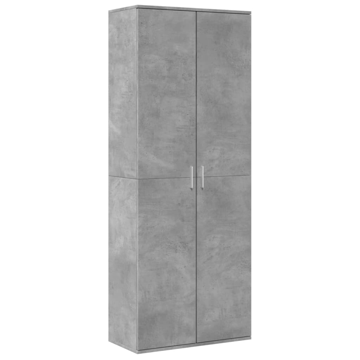 vidaXL Fächerschrank Highboard Betongrau 70x35x180 cm Holzwerkstoff (1-St) günstig online kaufen