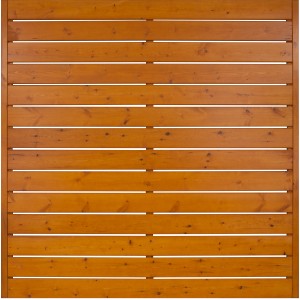 Sichtschutzzaun Faro, Pinie lackiert, 180x180cm. Holz Zaunelement für den Garten.