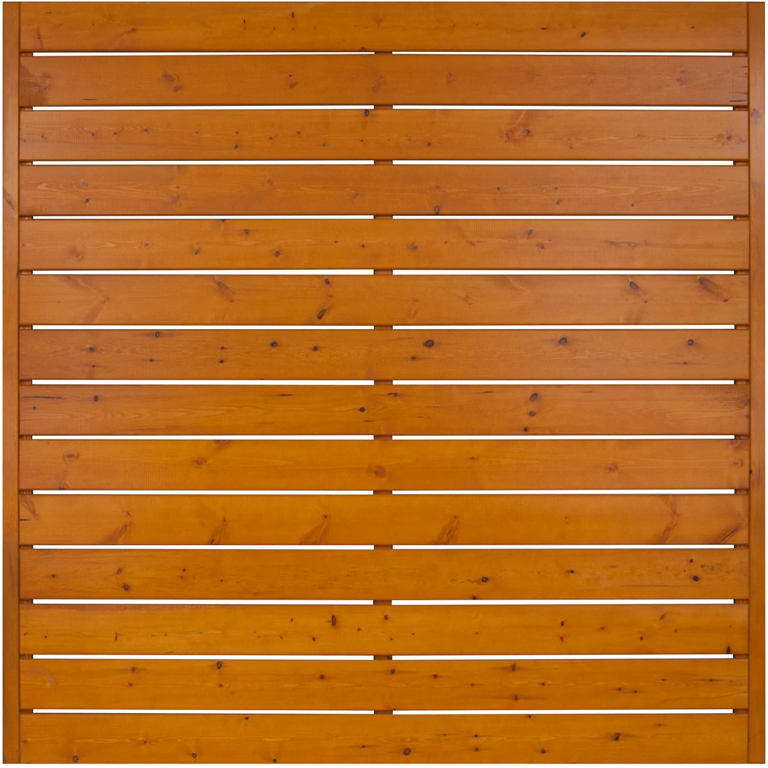 Sichtschutzzaun Faro, Pinie lackiert, 180x180cm. Holz Zaunelement für den Garten.