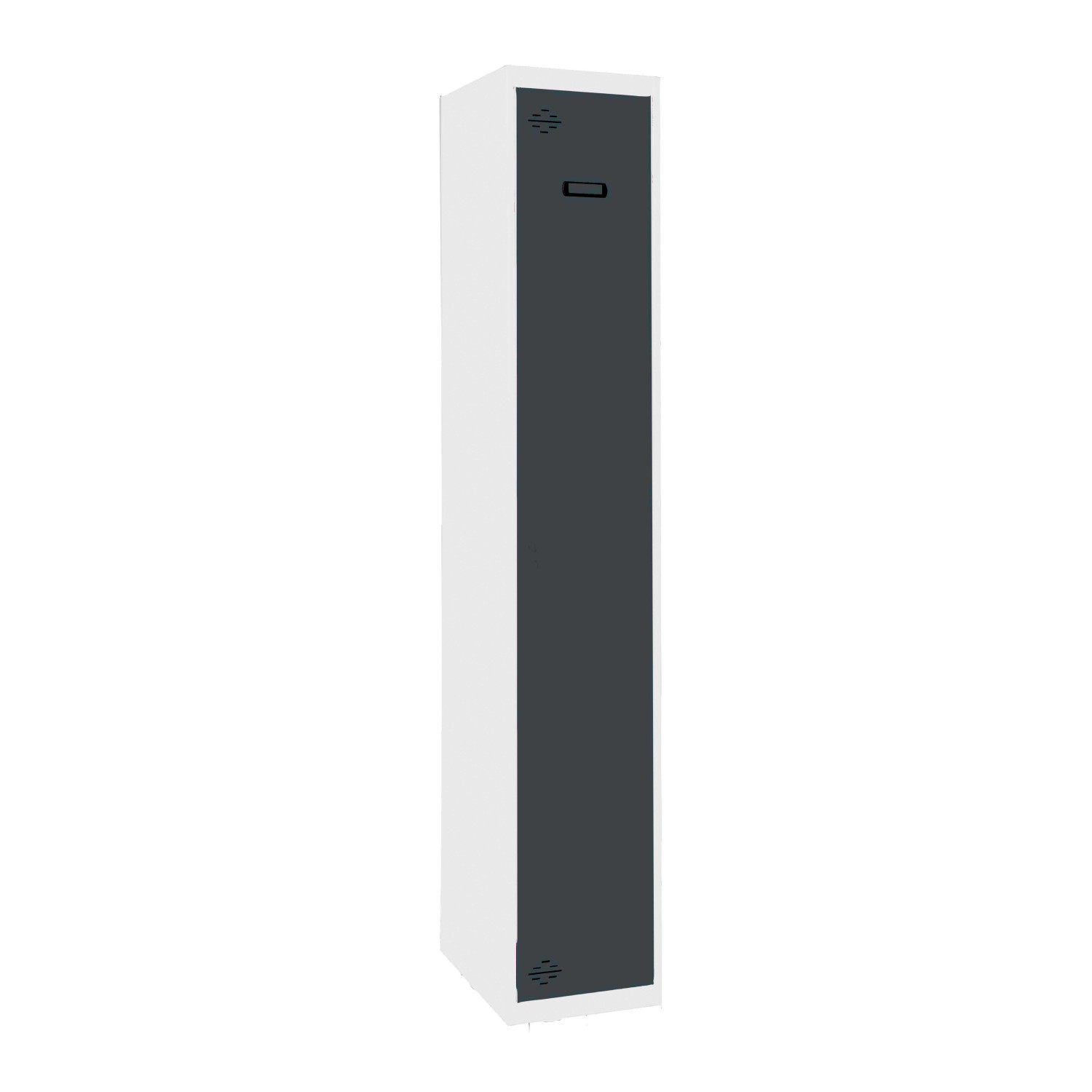 PROREGAL Spind AMEGO HxBxT 180 x 30 x 50 cm 1 Abteil Grundmodul Weiß-Anthra günstig online kaufen