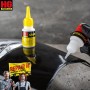 HG Power Glue Klebstoff mit Granulat beim Auftragen. Reparaturkleber für Haushalt, Werkstatt & Garten.