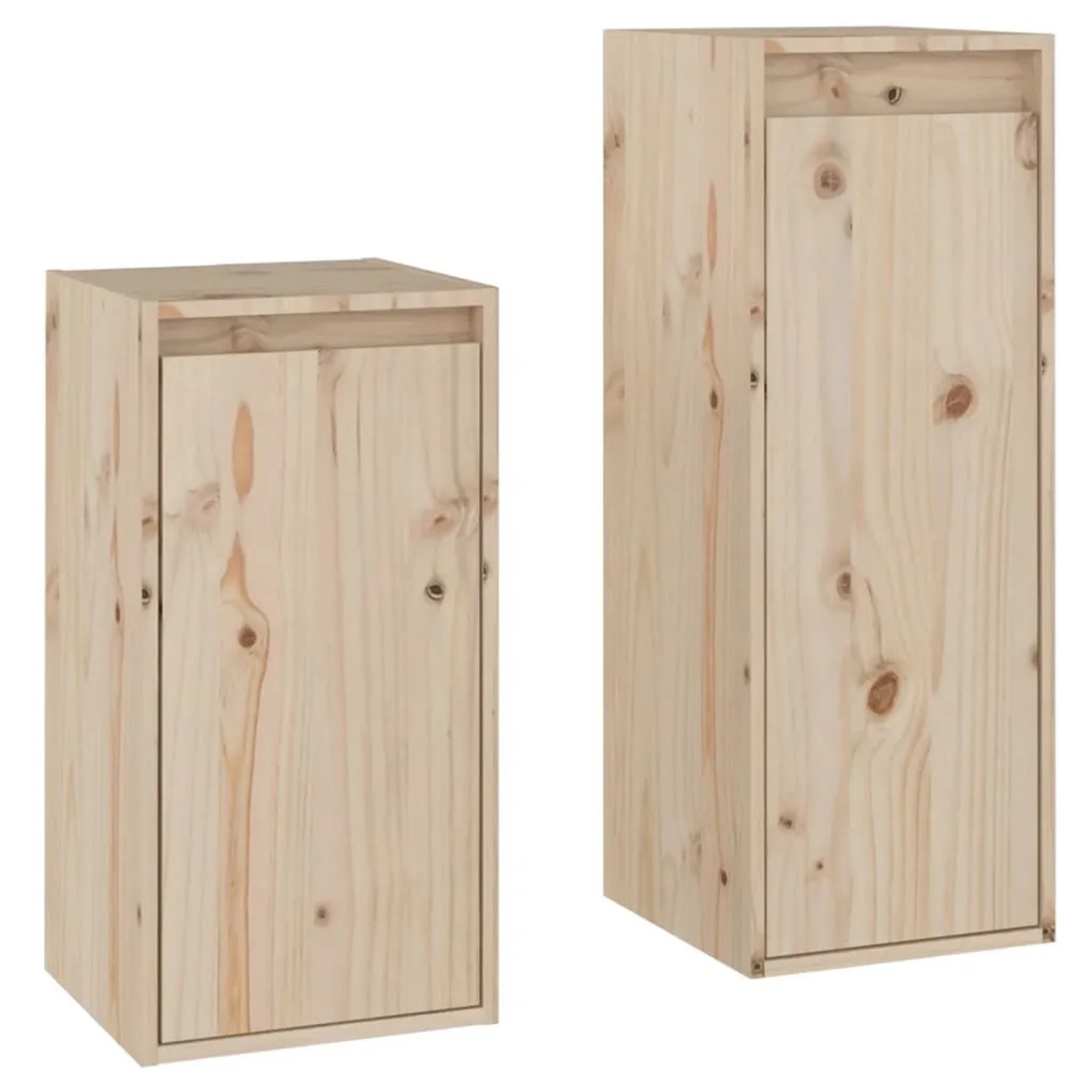 vidaXL TV-Schränke 2 Stk Massivholz Kiefer 3100154