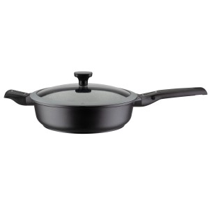 GSW Schmorpfanne EASY CLICK 28cm mit Glasdeckel und abnehmbarem Griff.