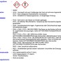 Gefahrenhinweise: Ätzwirkung, Gesundheitsrisiko, Sicherheitsvorkehrungen beachten.