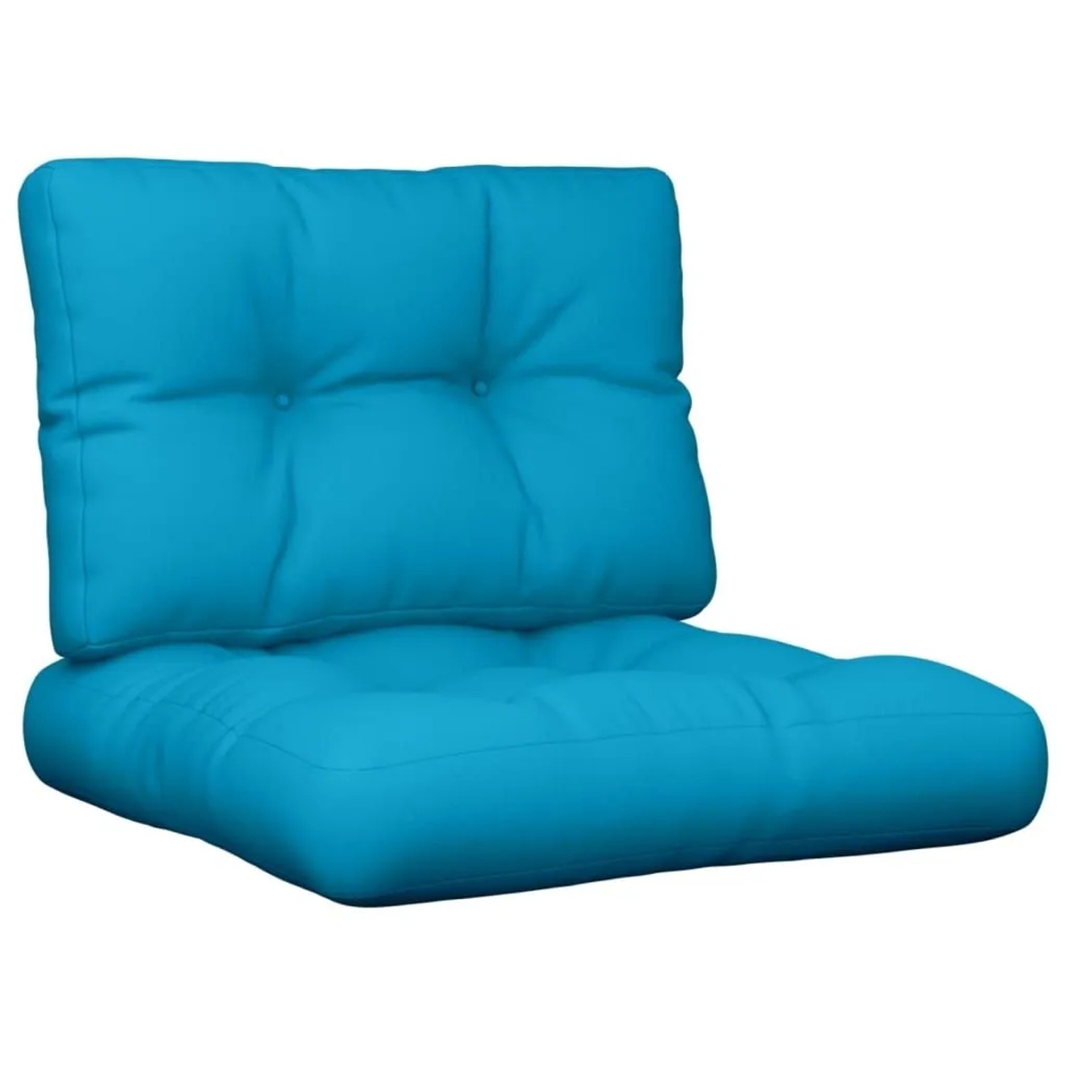 vidaXL Palettenkissen 2 Stk Blau Stoff 360649