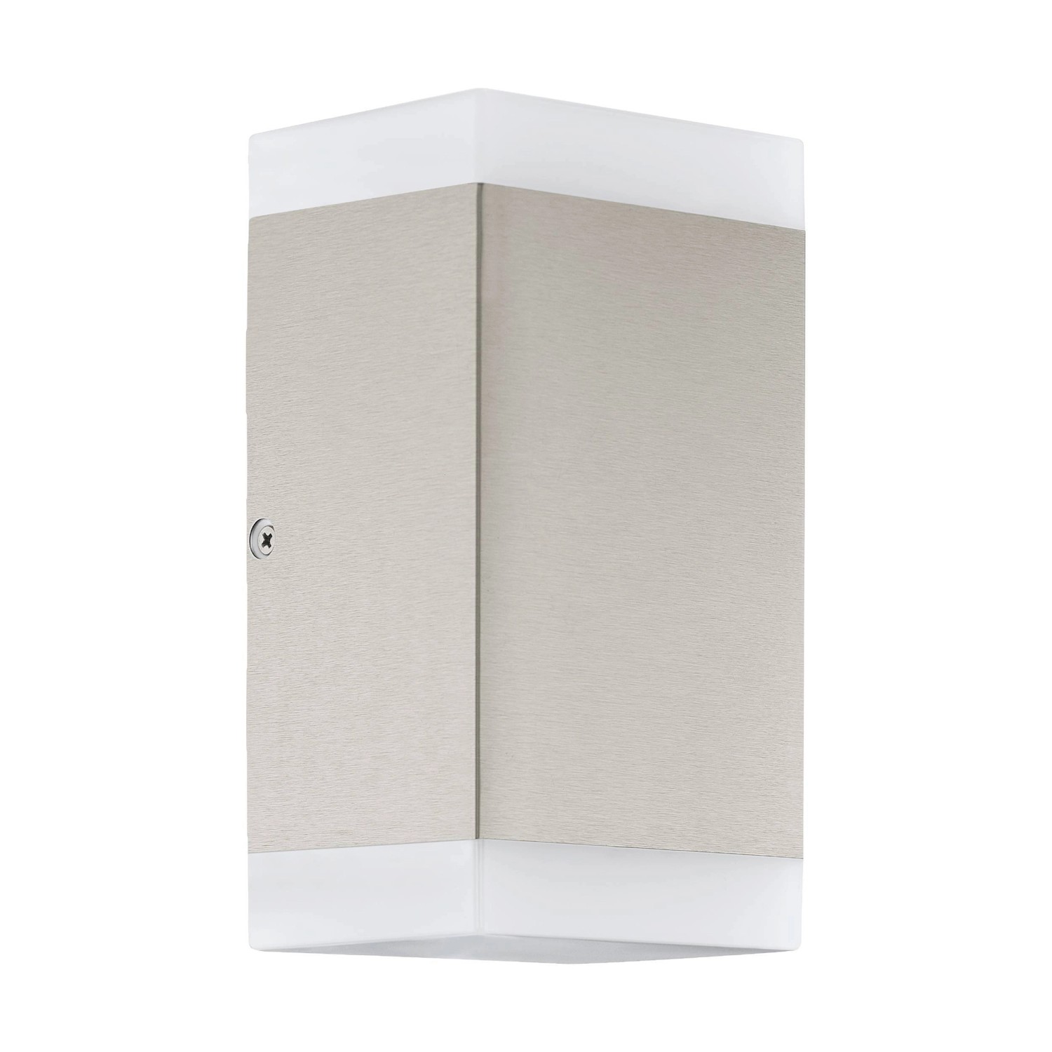 EGLO LED Außen Wandleuchte CARPINERA Edelstahl eckig 2-flammig GU10 IP44 günstig online kaufen