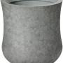 Grauer Pflanztopf (19x19x19 cm) in Betonoptik für Innen- und Außenbereich.