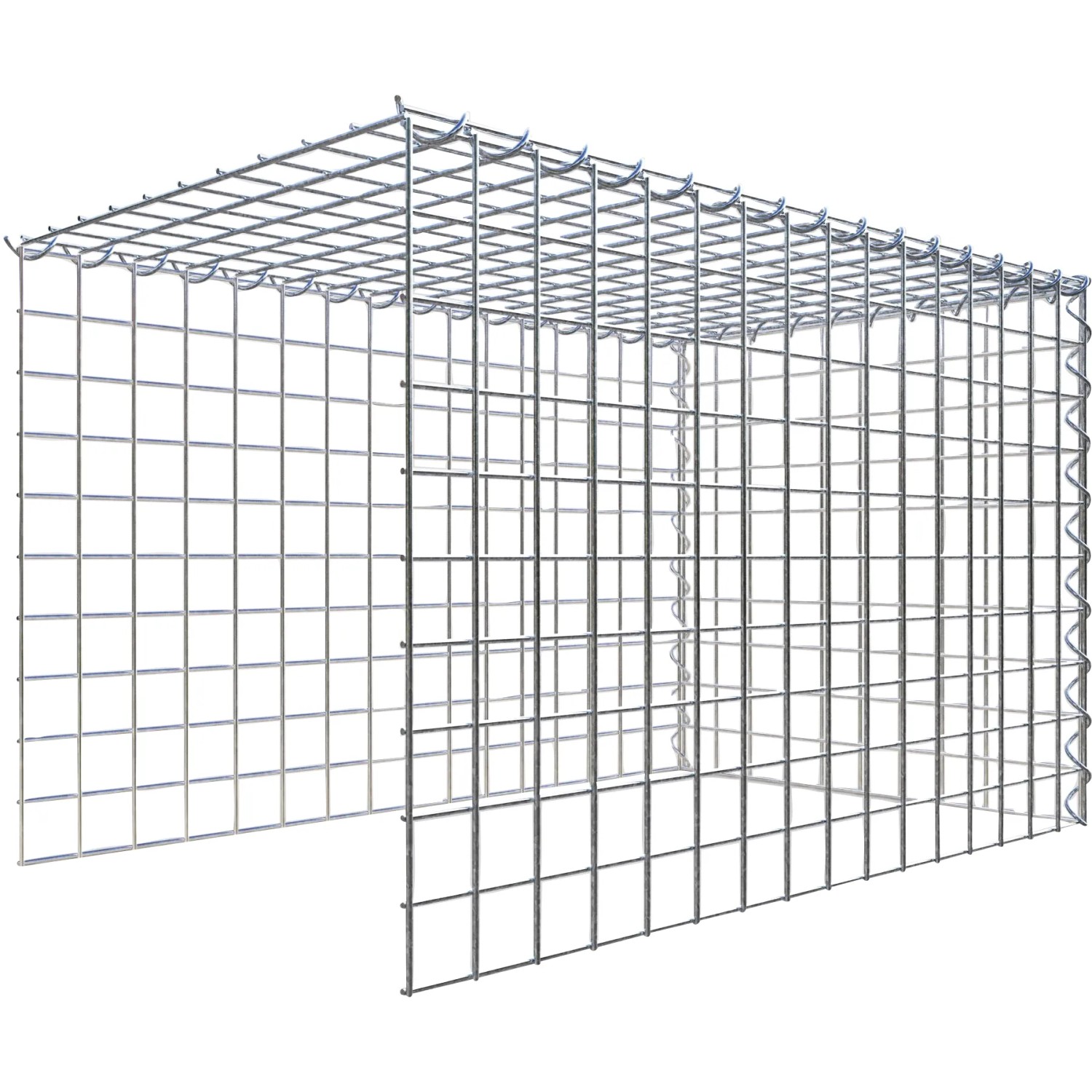Gabiona Gabione-Anbaukorb Typ 4 50 x 80 x 50 cm Maschenw 5 x 5 cm