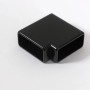 Schwarzer 90° Winkel für Alu Handlauf zur horizontalen Verbindung von Treppengeländern.