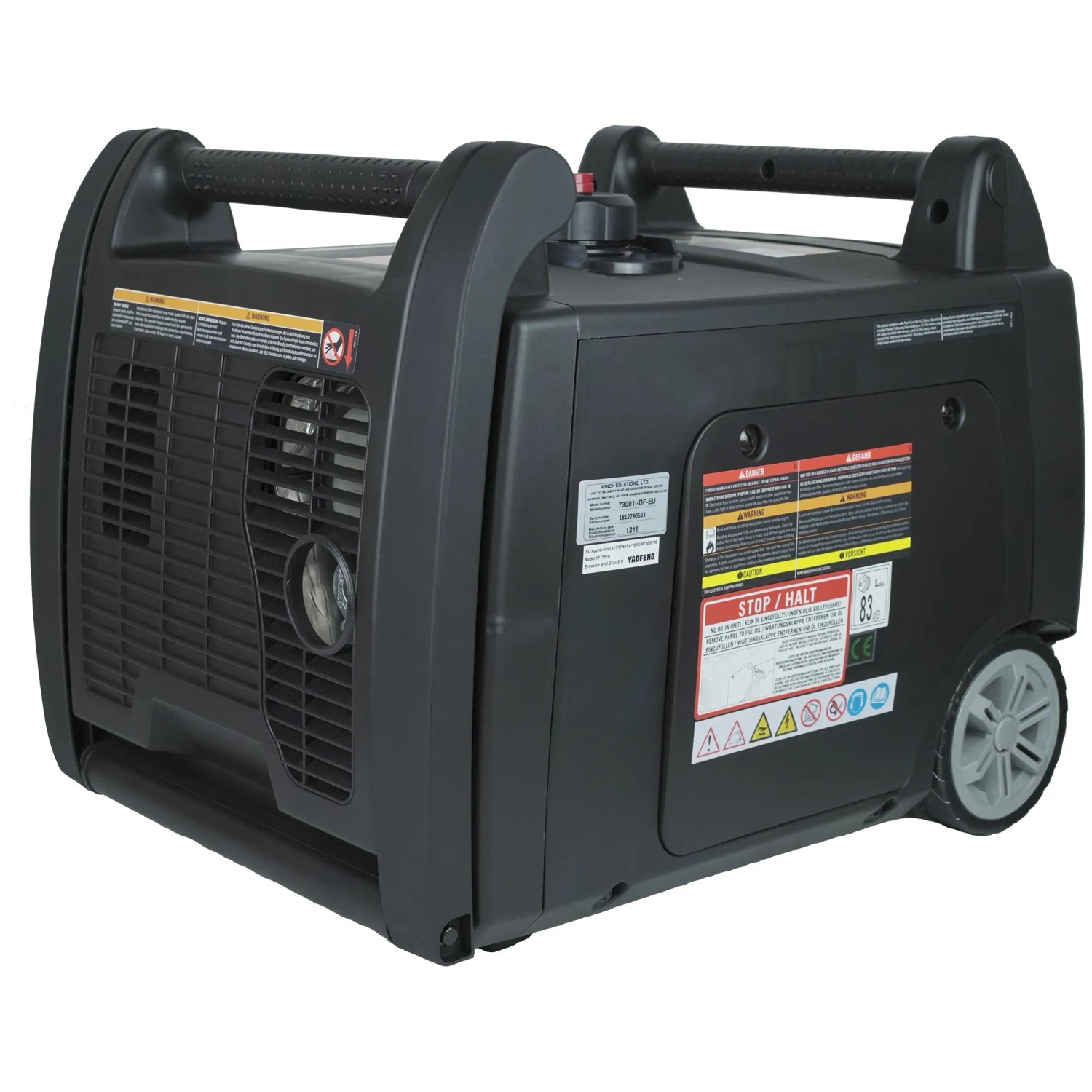 Champion Stromerzeuger Inverter 73001I-DF-EU DualFuel, Benzin und Propangas betrieben.