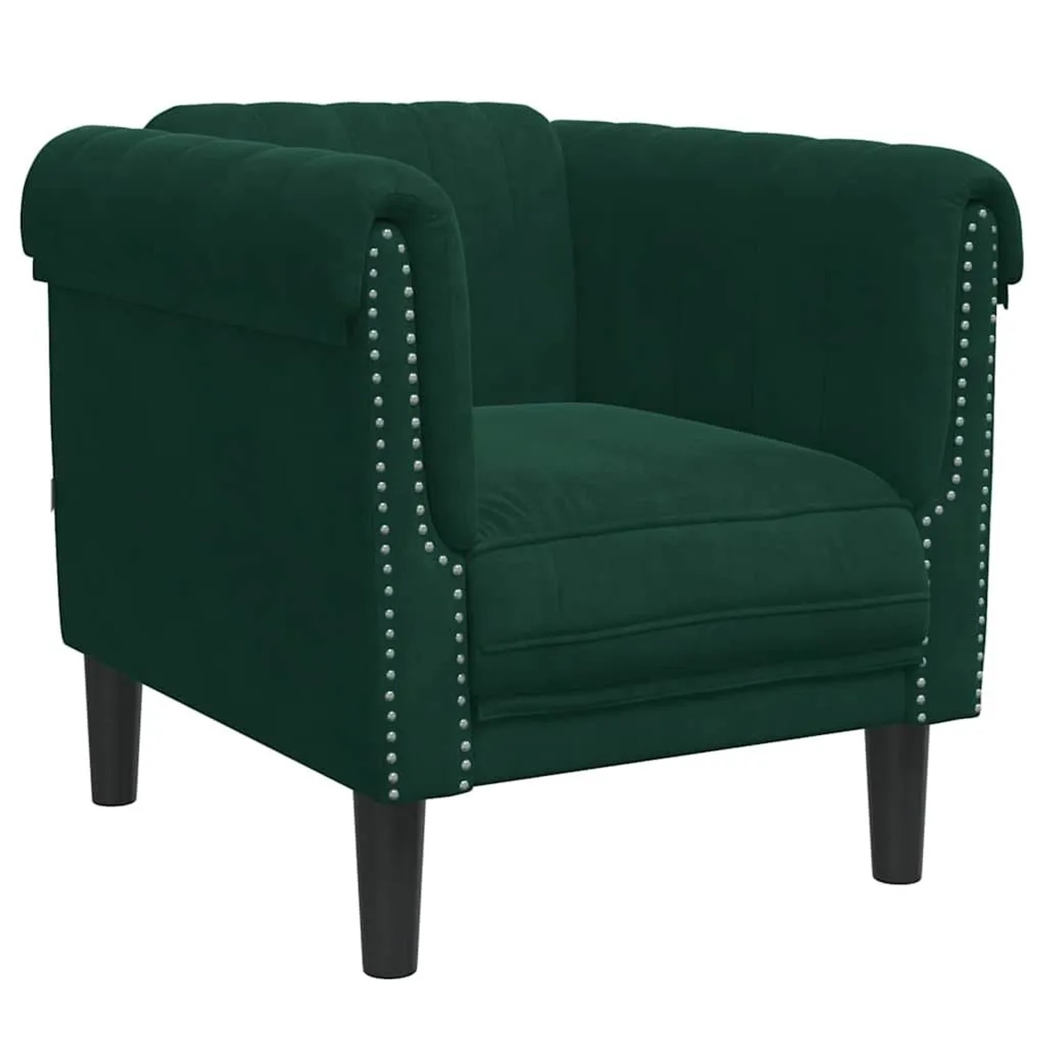 vidaXL Sessel Dunkelgrün Samt 372567