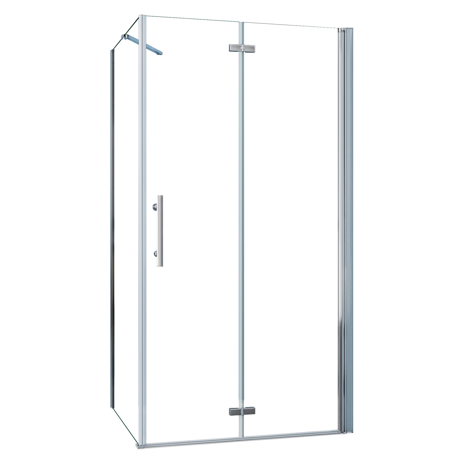 AICA Falttür 80x76x195cm Eckig Duschkabinen Duschtür 6mm NANO ESG-Glas Eckd günstig online kaufen