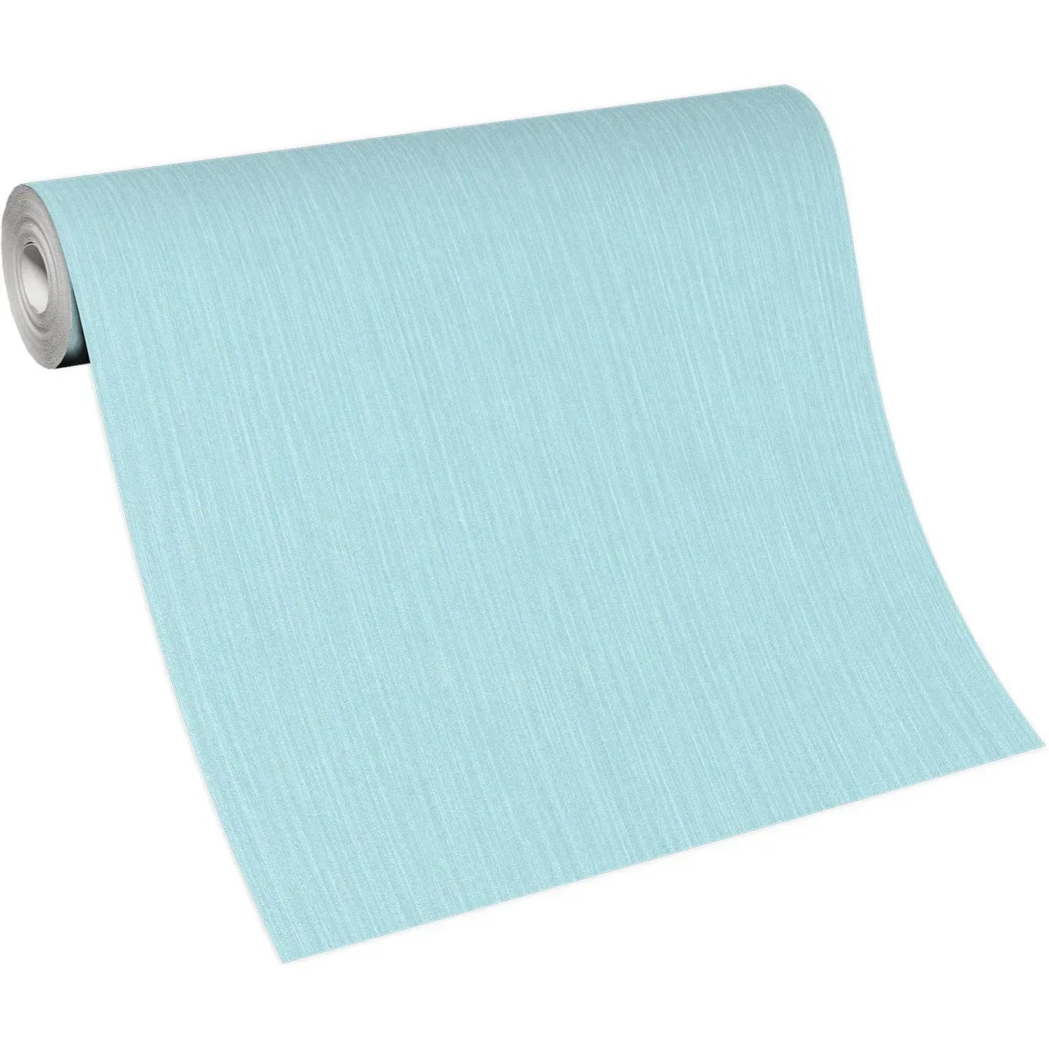 Rolle Erismann Vliestapete ELLE Decoration 2 Uni türkis mit feiner Struktur.