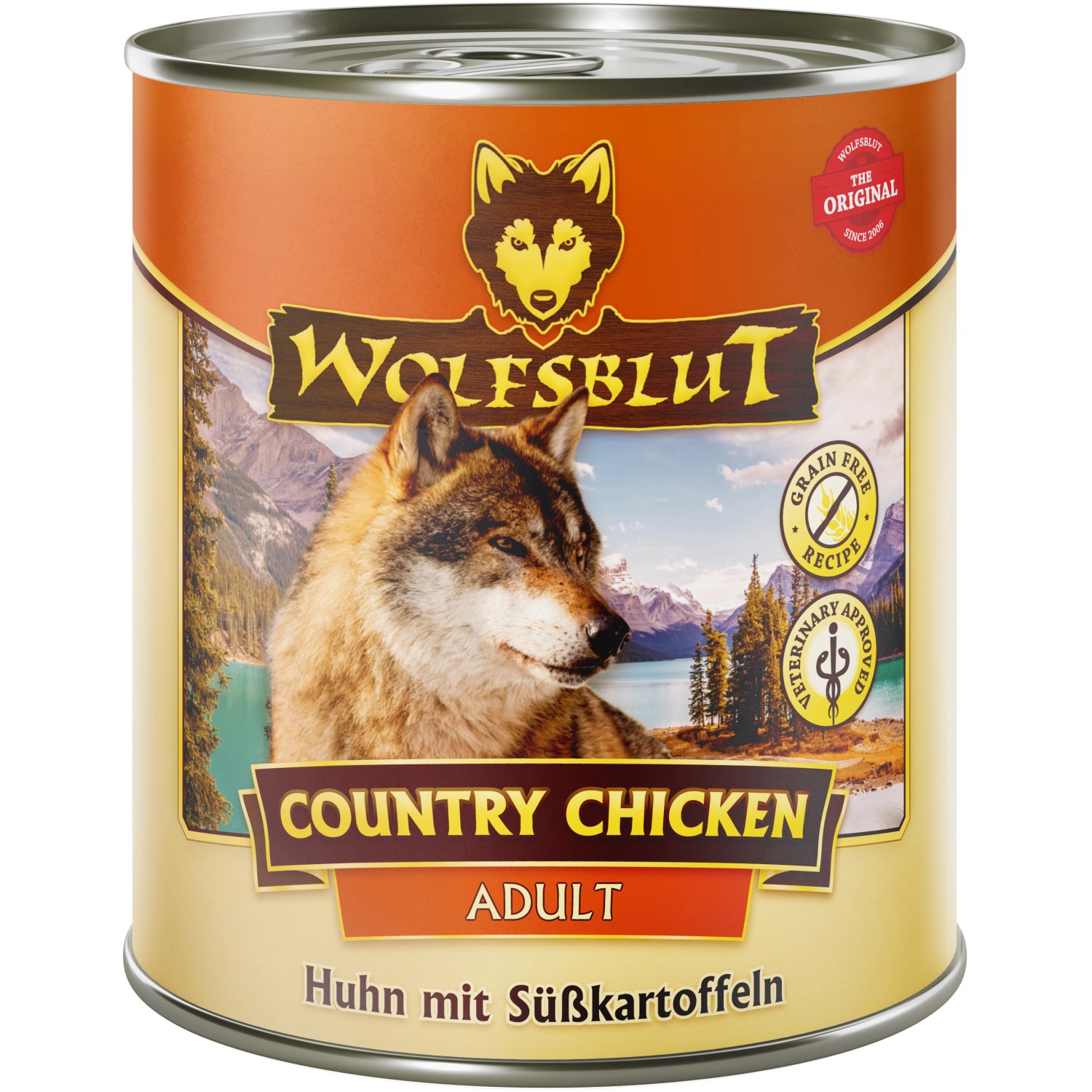 Wolfsblut Hunde-Nassfutter Country Chicken Adult Huhn mit Süßkartoffeln 800 g