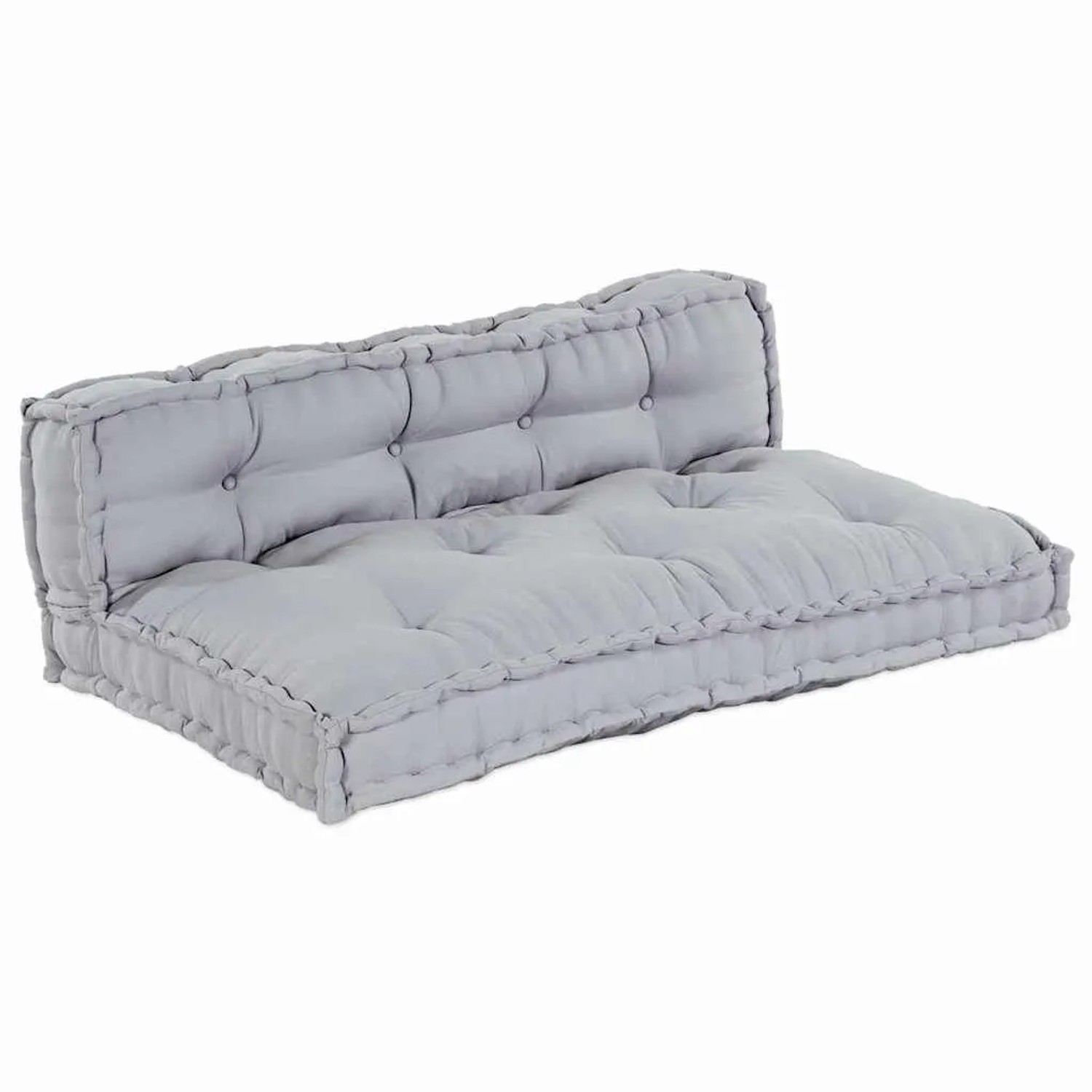 vidaXL Sofakissen 2-Tlg Grau Stoff 4019099