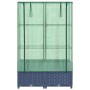 vidaXL Hochbeet mit Gewächshaus-Aufsatz Rattan-Optik 80x40x138 cm 4015828_4