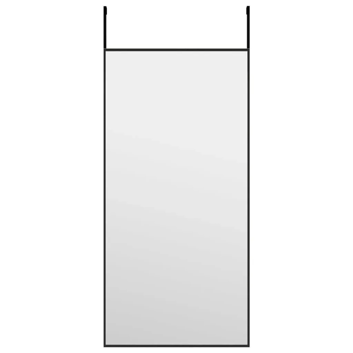 vidaXL Türspiegel Schwarz 30x60 cm Glas und Aluminium 327403
