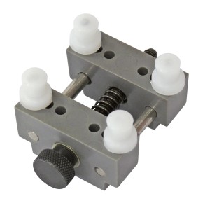 Blanko Uhren-Gehäusehalter aus Kunststoff, Werkzeug zum Fixieren von Uhrengehäusen beim Reparieren.