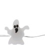 LED-Lichterkette mit Geistern aus Silberdraht, warmweißes Licht für Halloween.
