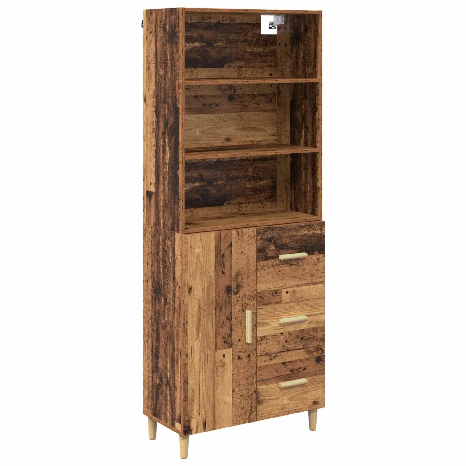 vidaXL Highboard Altholz 69,5 x 32,5 x 180 cm Holzwerkstoff 3415708 günstig online kaufen