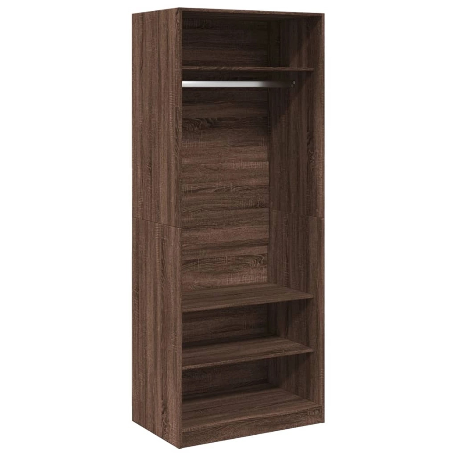 vidaXL Kleiderschrank Kleiderschrank Braun Eichen-Optik 80x50x200 cm Spanpl günstig online kaufen