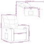 vidaXL Relaxsessel mit Aufstehhilfe Weinrot Kunstleder 3206603_16
