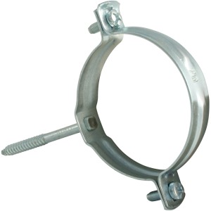 Marley HT-Rohrschelle DN 50 mit Gewindestift zur Befestigung von Abwasserrohren.