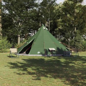 vidaXL Familien-Tipi-Zelt mit Dach Grün 560 x 560 x 300 cm 42000981