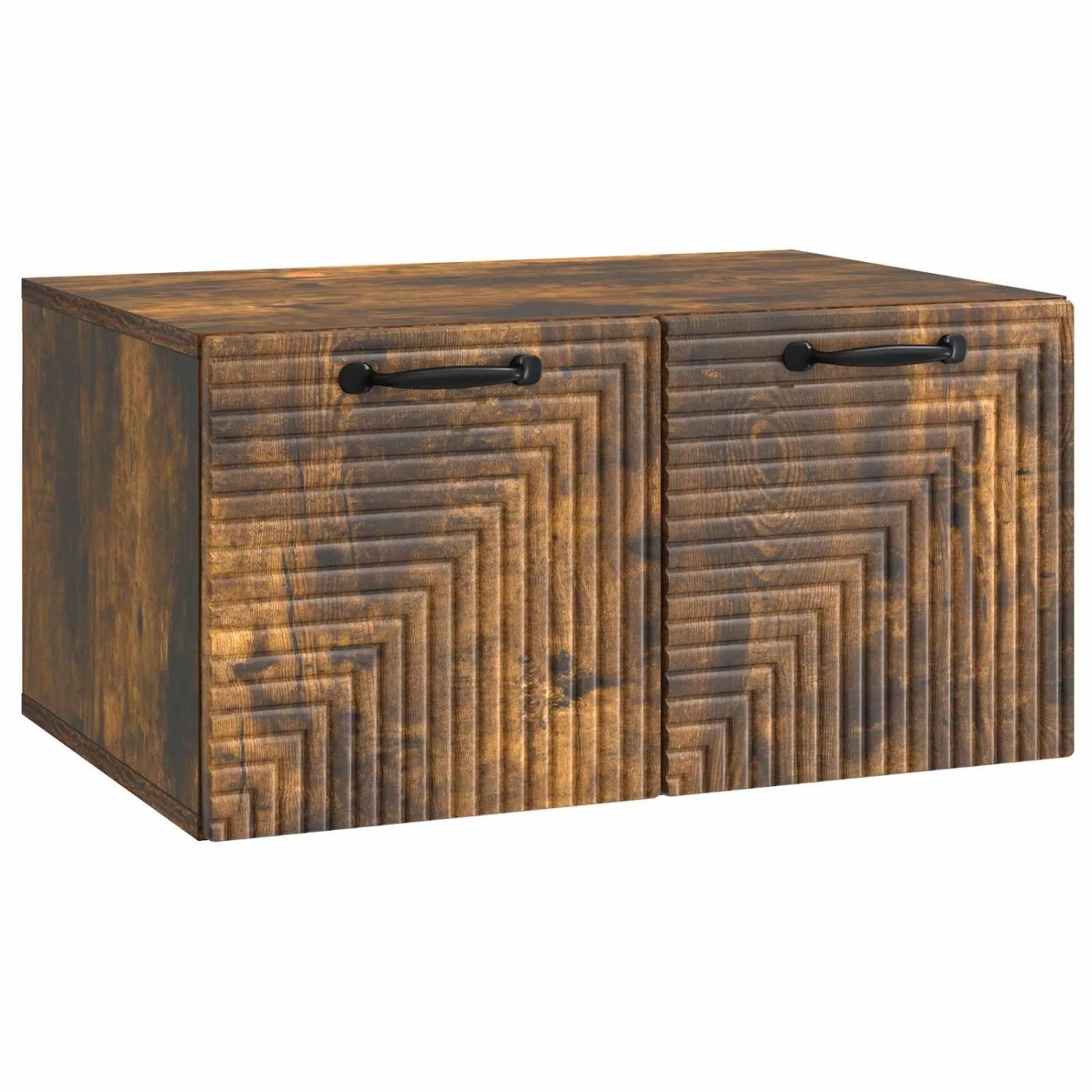 vidaXL Wandmontierter TV-Schrank Geräucherte Eiche 59,5 x 41 x 30 cm 898680