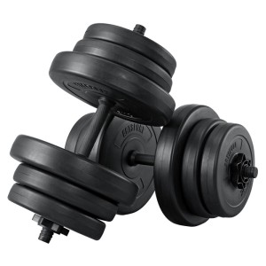 ArtSport Kurzhantelset 40 kg, 2er Set mit schwarzen Gewichtsscheiben für Krafttraining.