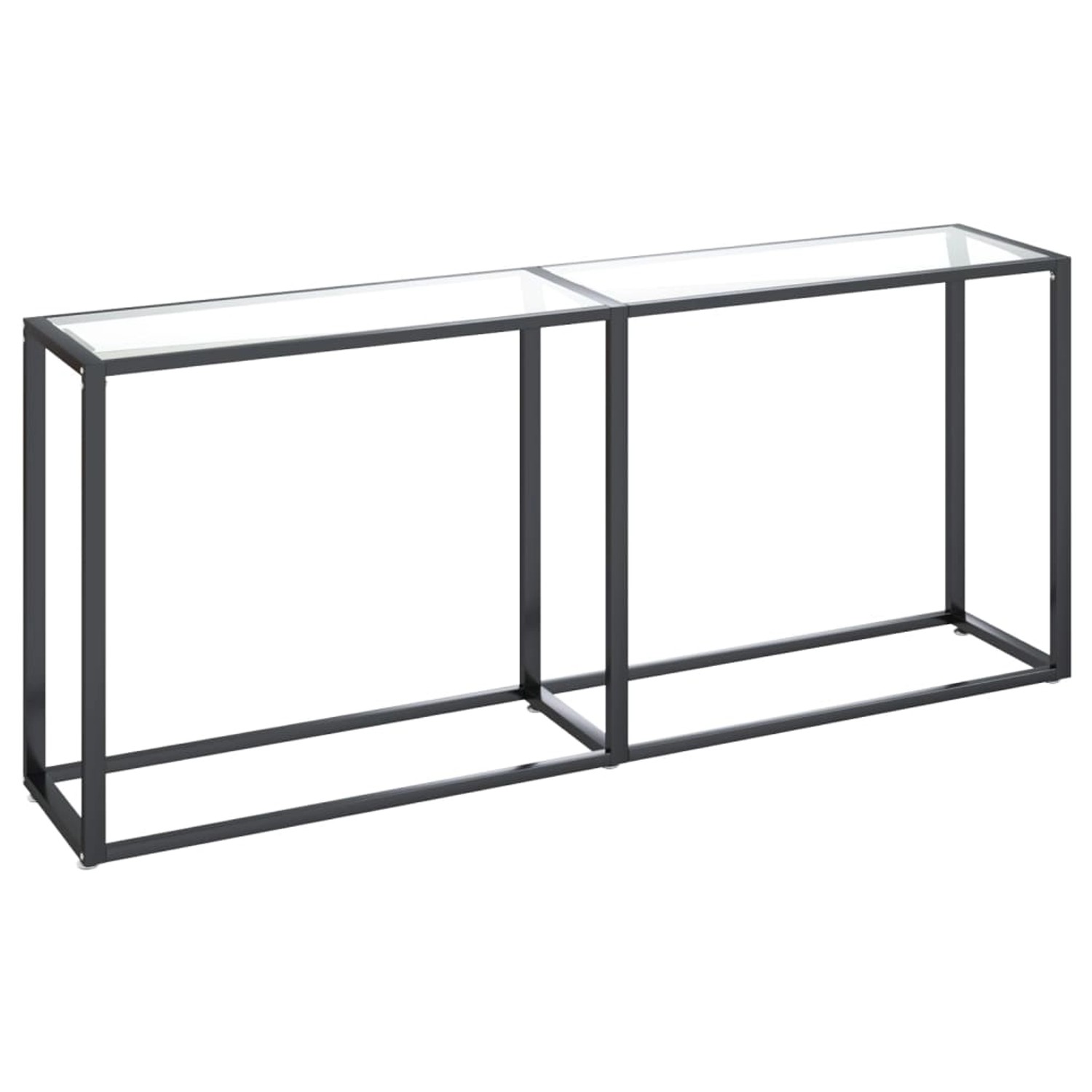 vidaXL Konsolentisch Transparent 180x35x75,5 cm Hartglas günstig online kaufen