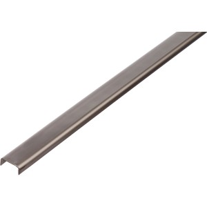 Alberts U-Profil aus Edelstahl, 10x16x2000mm, für Maschinen- und Baukonstruktionen.