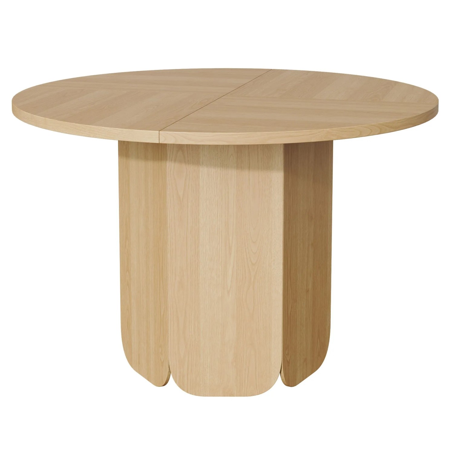 Merax Esstisch Rund 120x120cm Skandi Eiche