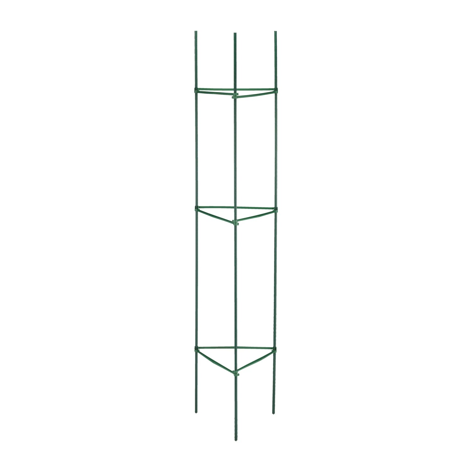Relaxdays Rankhilfe 4er Set Stahl Kunststoff Grün Höhenverstellbar 150 cm x 32 cm x 32 cm 440 g