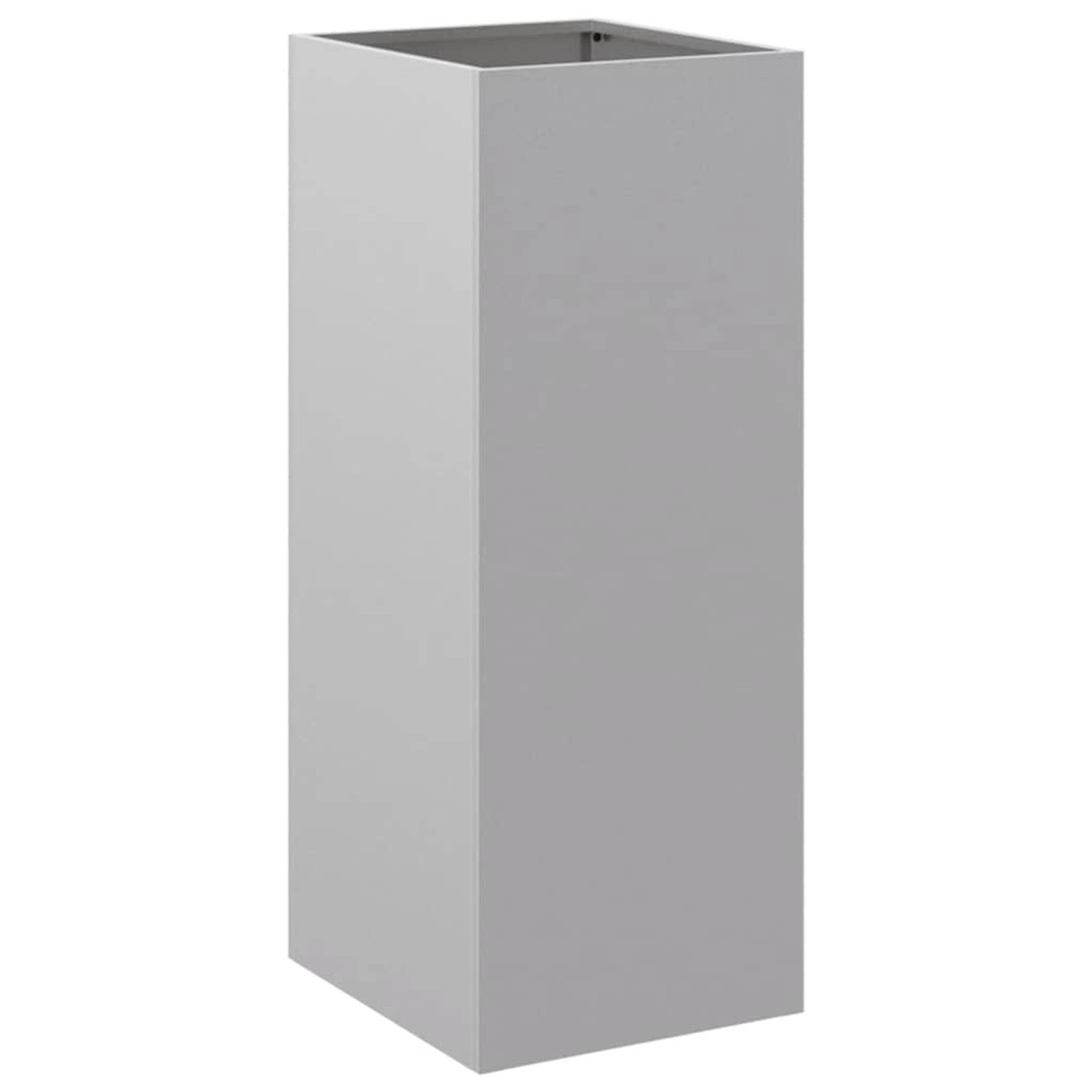 vidaXL Pflanzkübel Silbern 32x29x75 cm Verzinkter Stahl 841576 günstig online kaufen