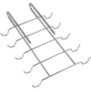 Wenko Tassenhalter für 10 Tassen, Schrankeinsatz aus verchromtem Stahl, Küchenhelfer.