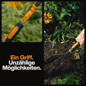 Fiskars Grubber OneClick Handgriff XS Schwarz-Orange