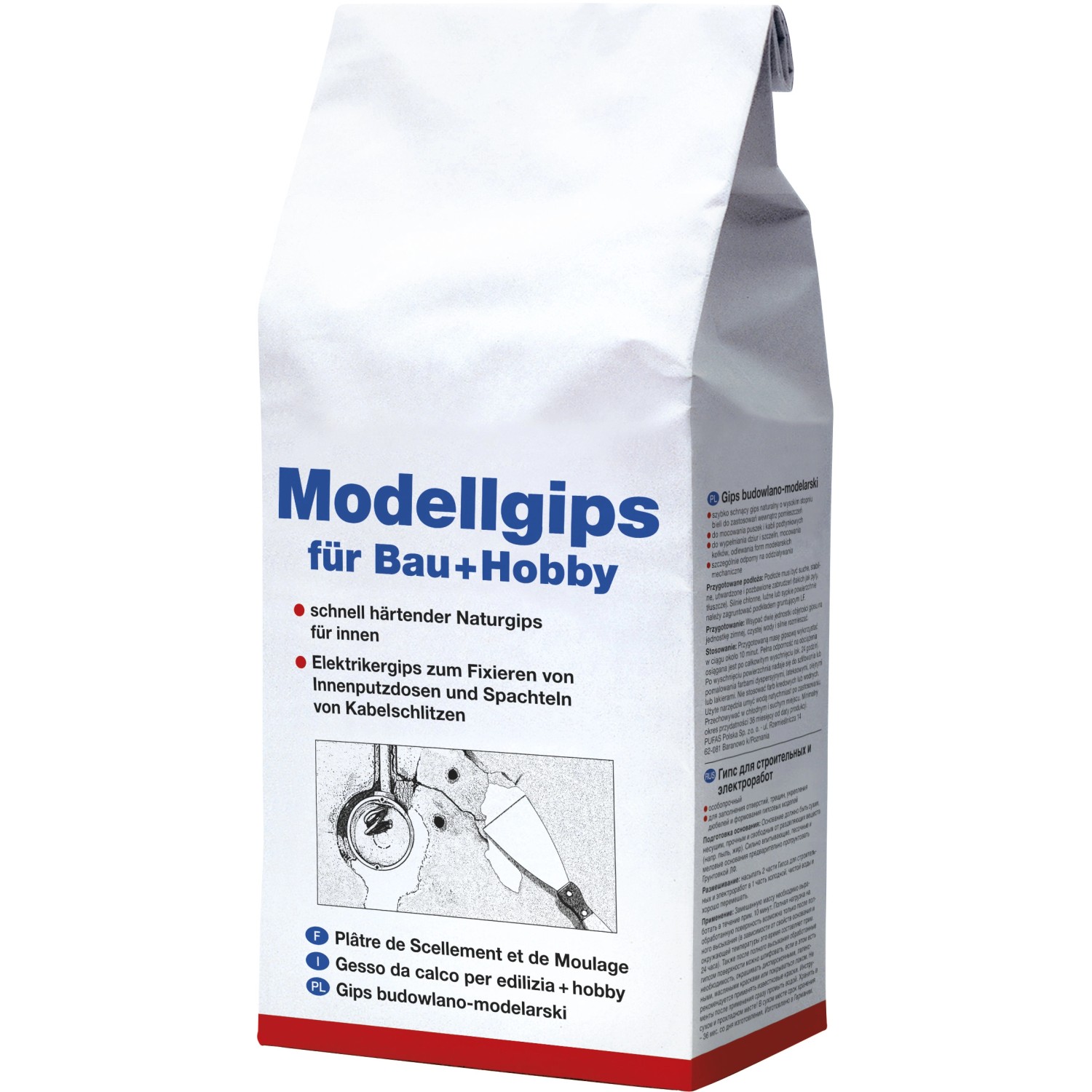 Decotric Modellgips für Bau + Hobby 5 kg