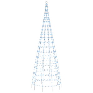 vidaXL LED-Weihnachtsbaum für Fahnenmast 550 LEDs Blau 300 cm 358115