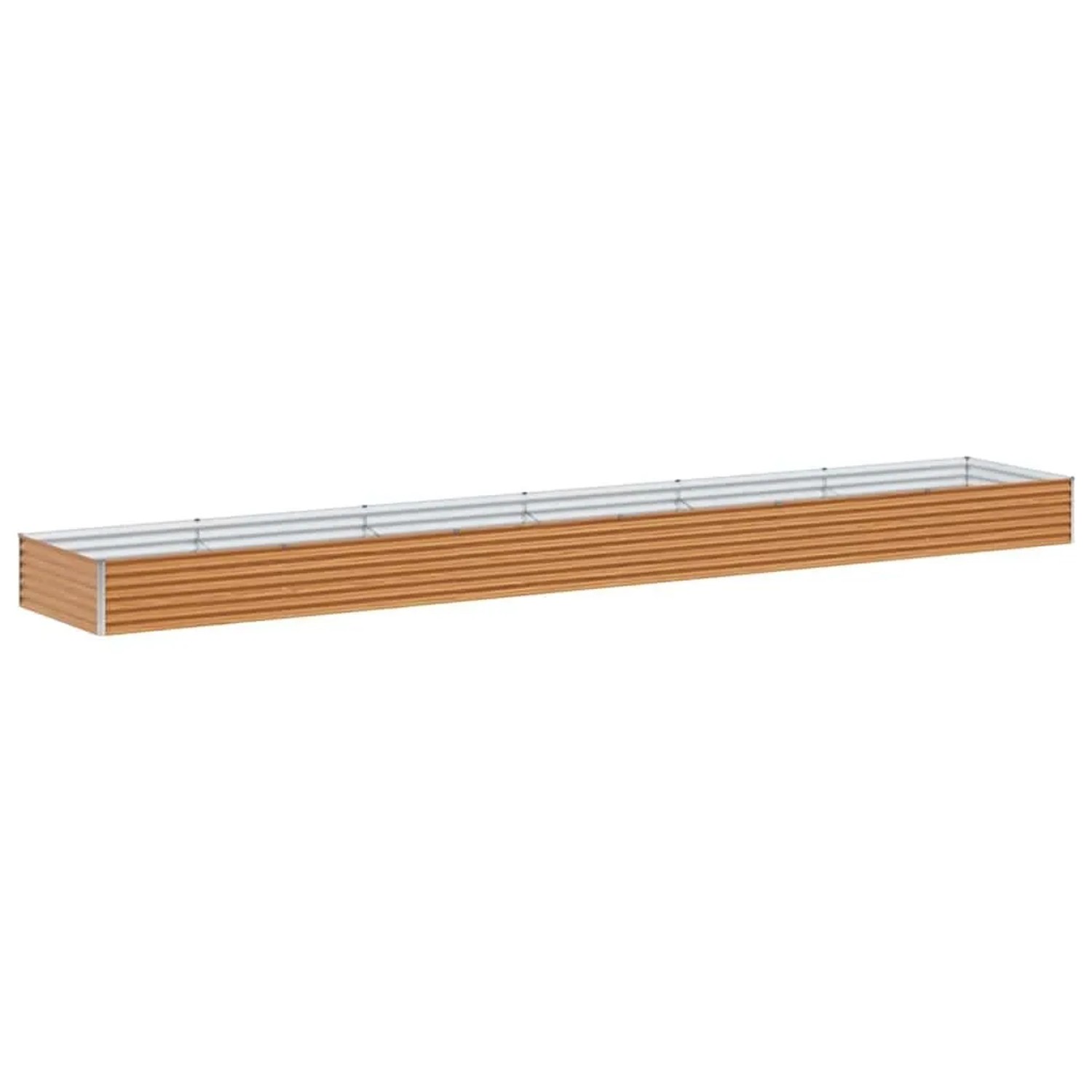 vidaXL Hochbeet Hellbraun 582 x 100 x 36 cm Verzinkter Stahl 42017363
