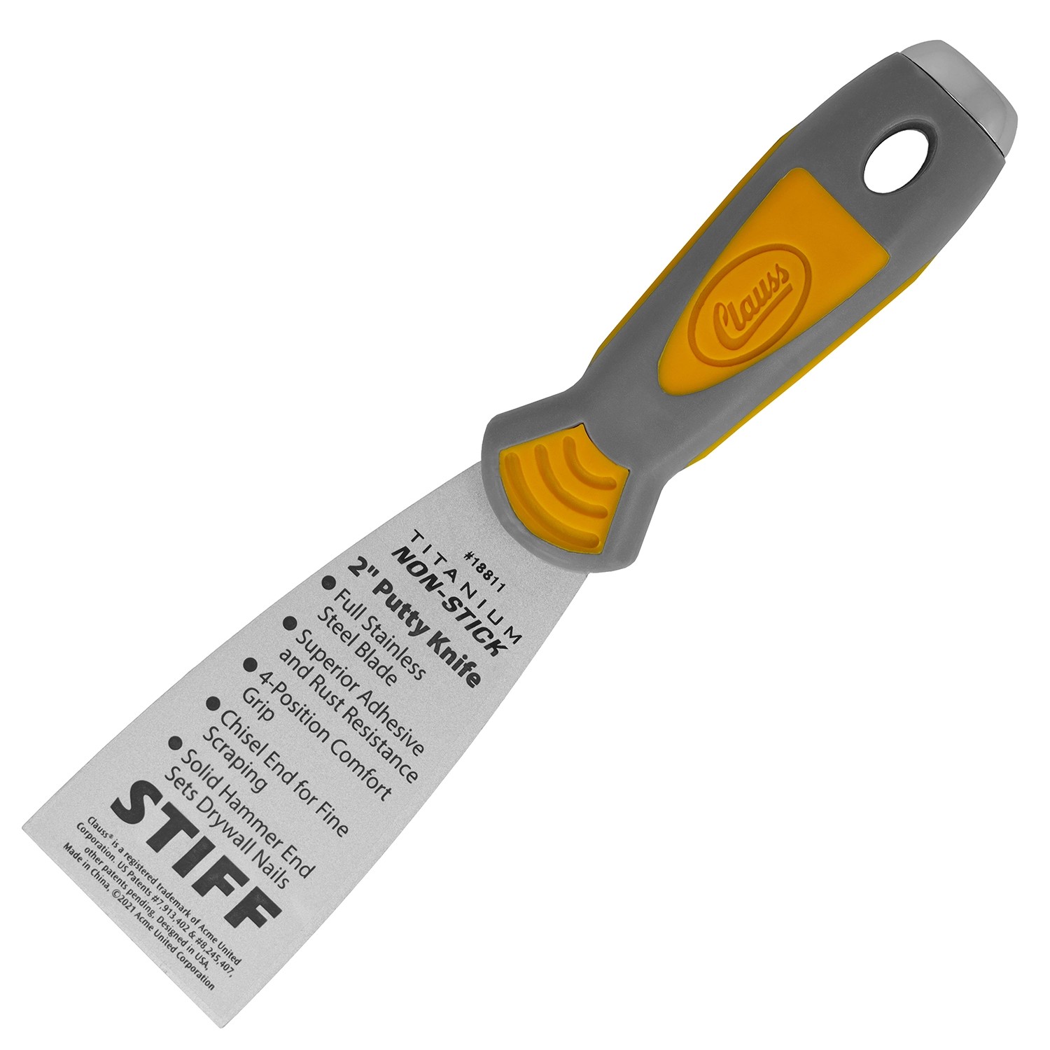 Clauss Softgrip Spachtel 2 Zoll Stiff mit Non-Stick Titaniumbeschichtung günstig online kaufen
