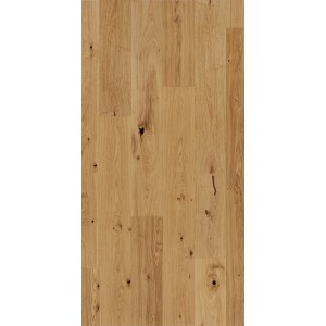 Parador Parkett Basic Rustikal Eiche matt, Landhausdiele aus hellem Holz mit Astlöchern.
