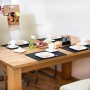 Relaxdays Tischset 6er Set Bambus Grau Rutschhemmend 45 cm x 30 cm_3