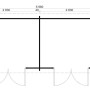 Grundriss Alpholz Gartenhaus Maria Twin, Pultdach, 601x275 cm, 40 mm Wandstärke
