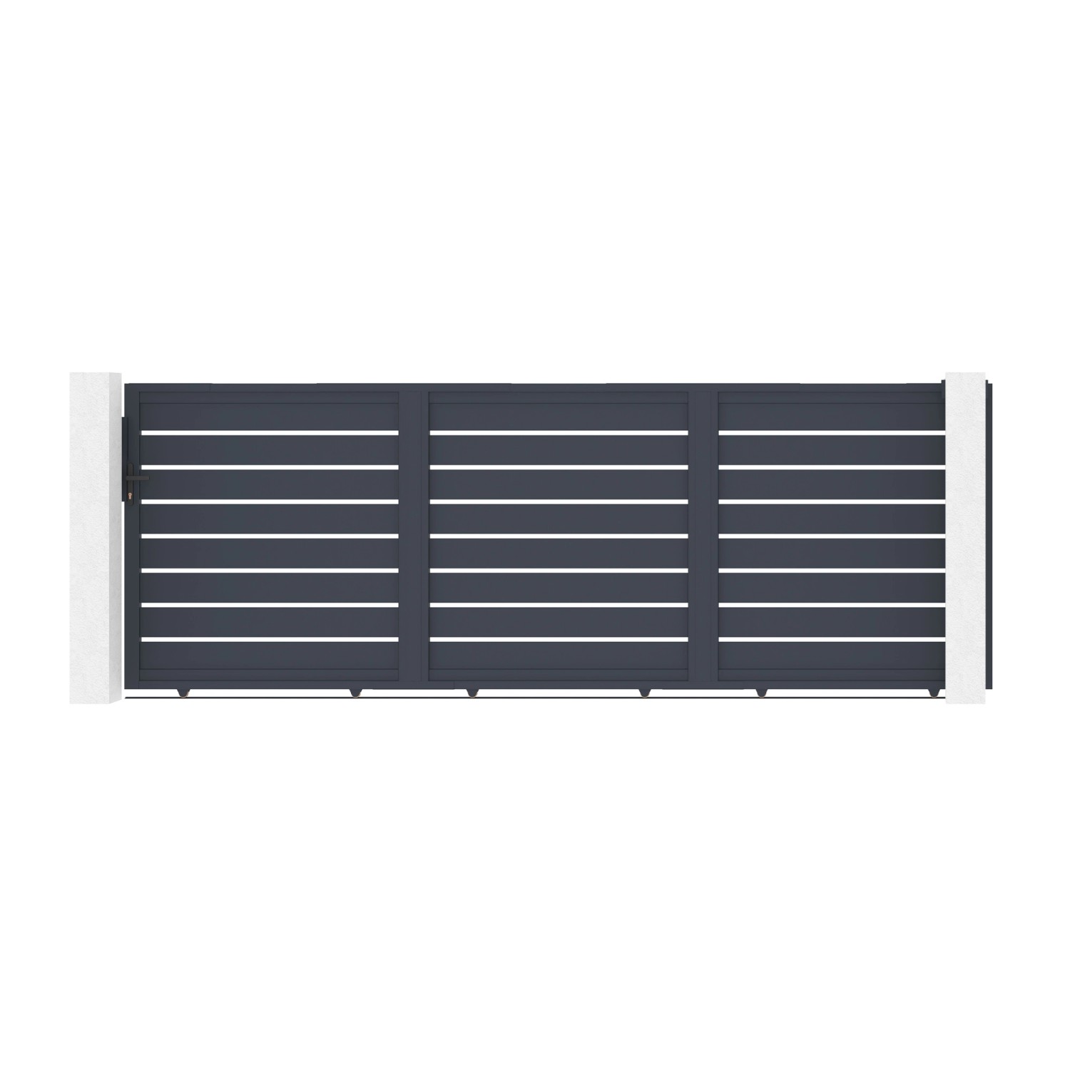 Casanoov Schiebetor 4 5 M Vogel H 160 Cm Graues Aluminium günstig online kaufen