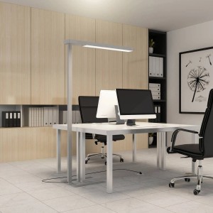 Moderne Arcchio LED Bürostehleuchte Susi aus Aluminium, dimmbar mit Bewegungsmelder, für Arbeitszimmer/Büro.