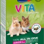 Vitakraft Vita Special Junior Kaninchenfutter, 600g Packung mit zwei Kaninchen.