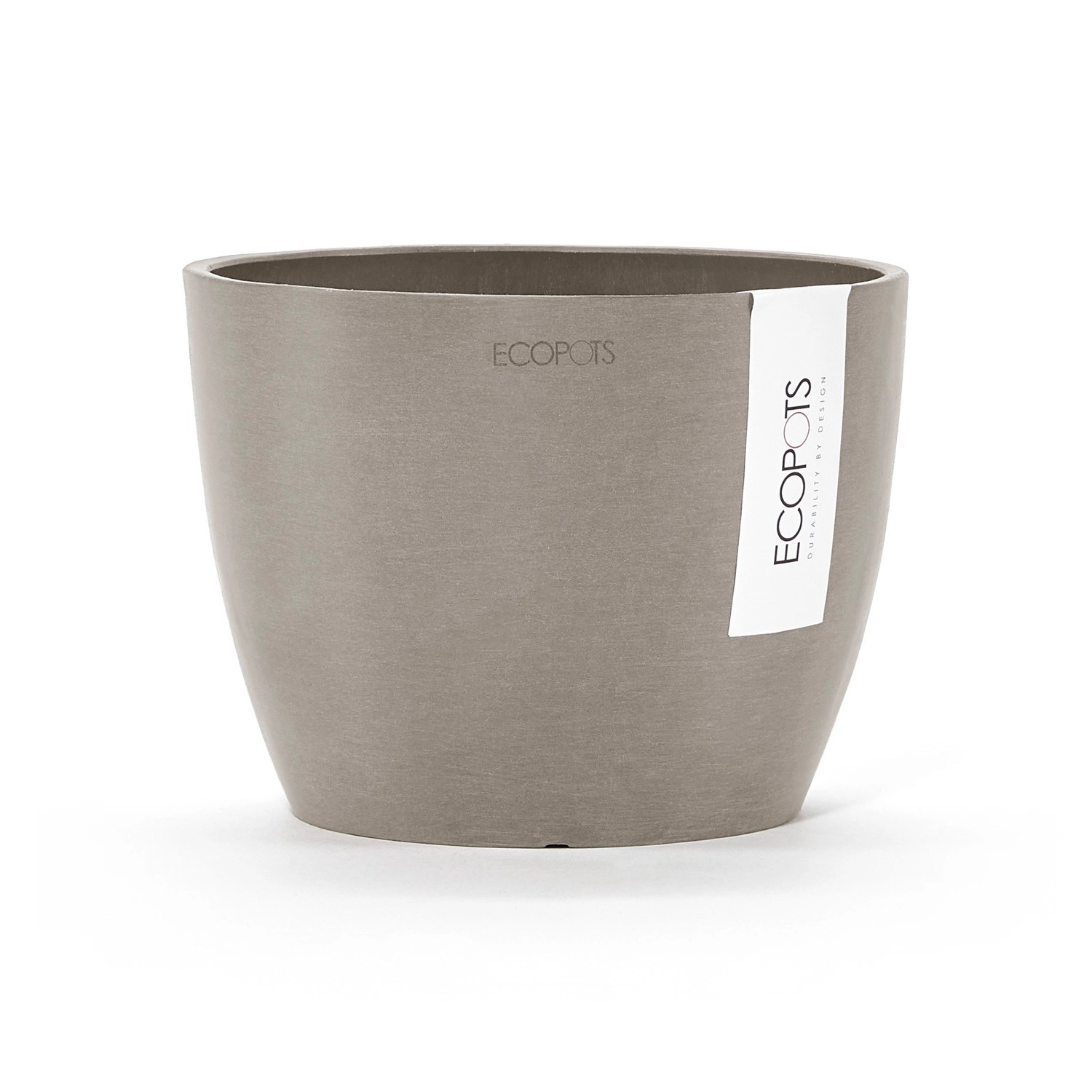 Ecopots Pflanztopf Stockholm Braungrau 16 cm x 12,5 cm günstig online kaufen