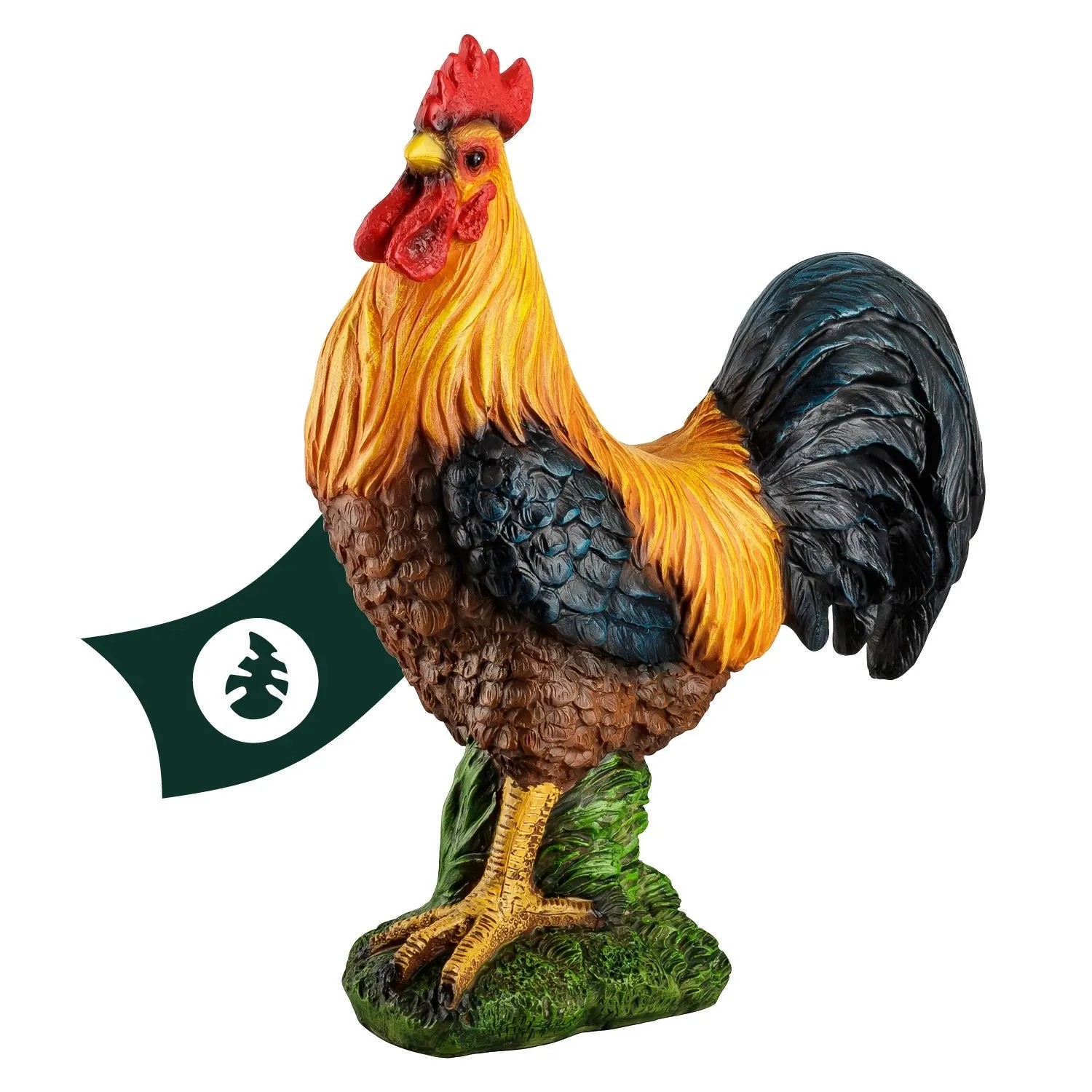 VERDOBA Wetterfeste Gartenfiguren Hahn